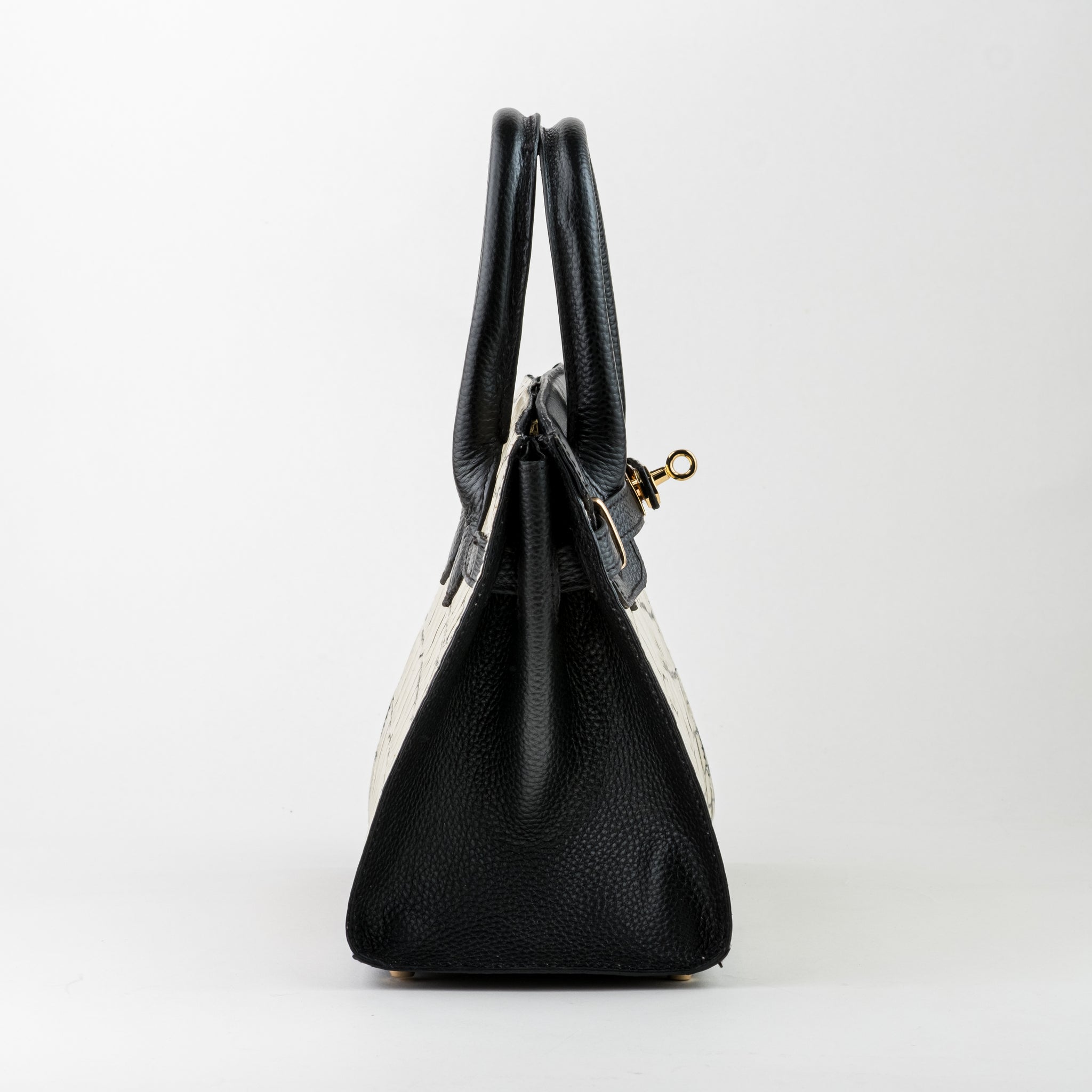 HESTIA - Beige Croco/Black Combi