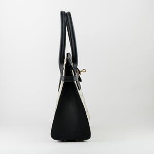 VITTORIA - Beige Croco/Black Vinni