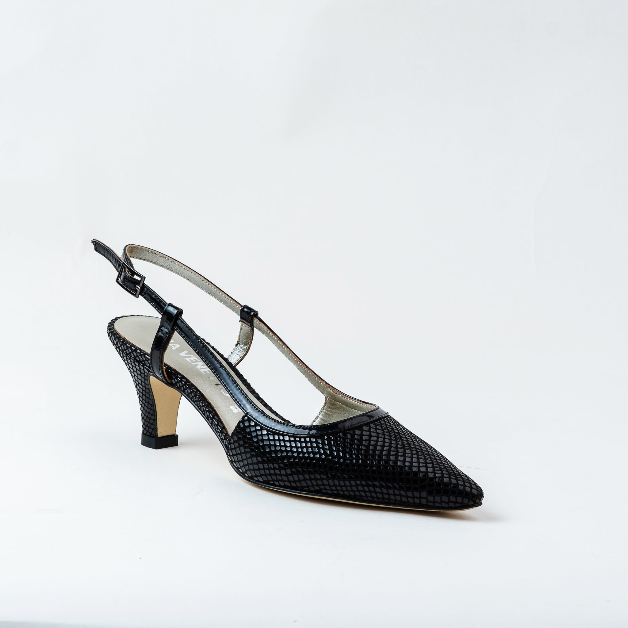 ASHLEY - Black Snake Embossed