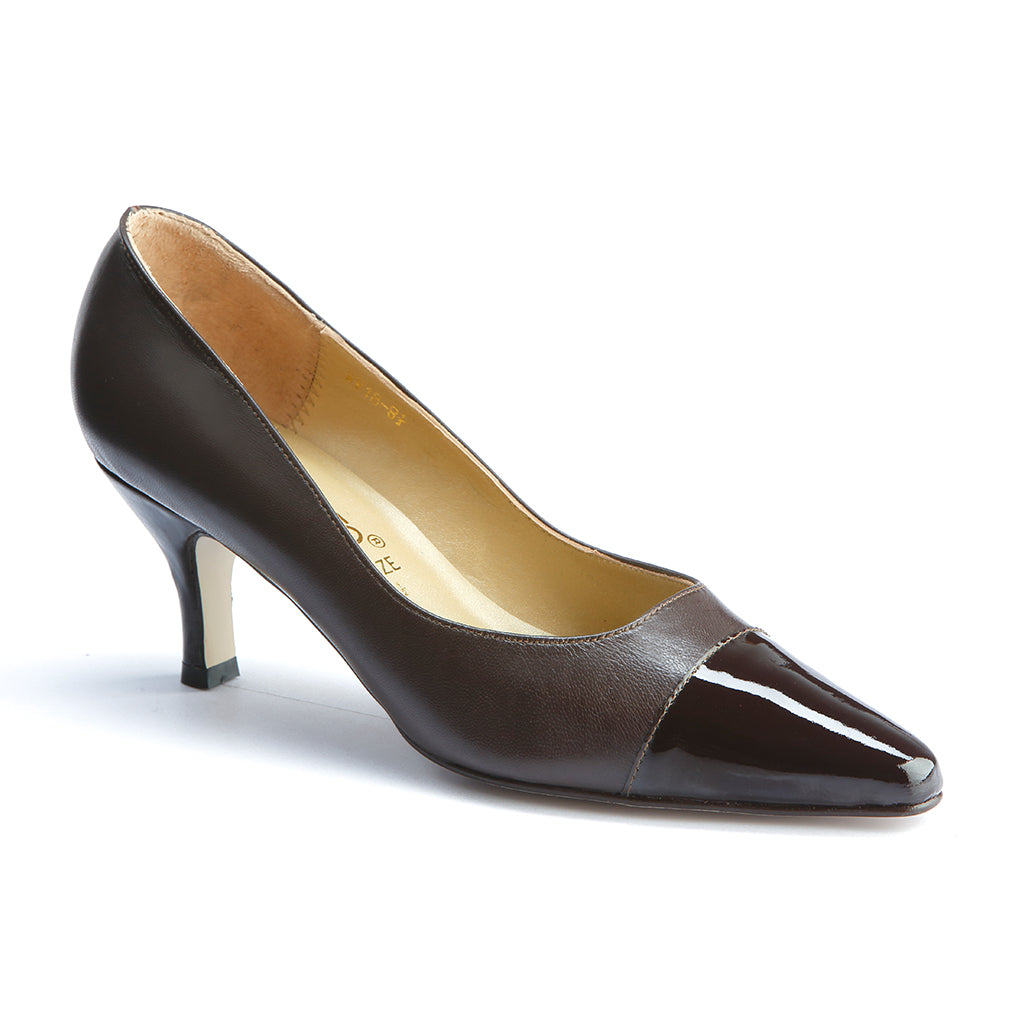 QUEENIE - Brn Kid/Pat