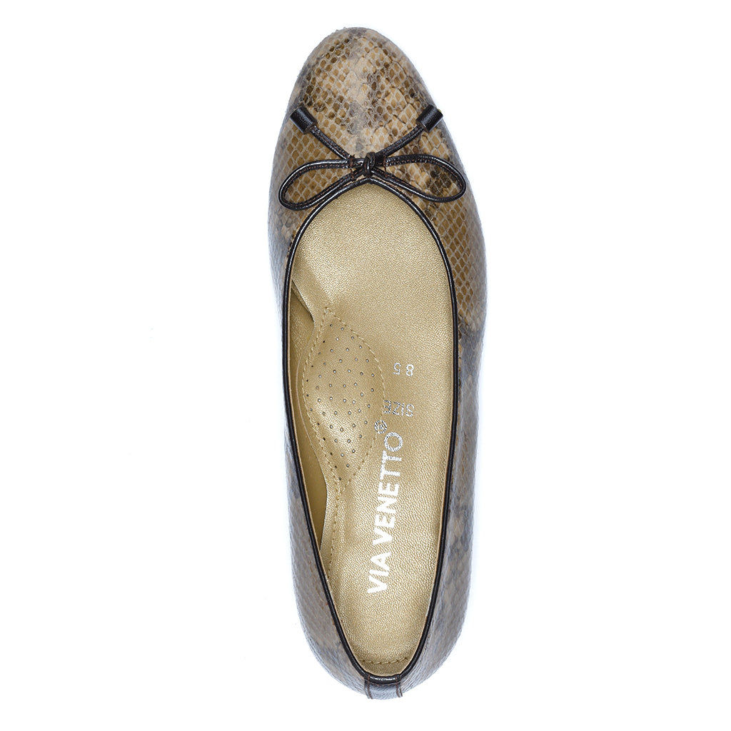 CHARRY - Taupe Snake