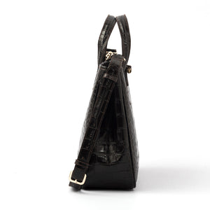 GEORGIA - Brn Croco w/ Strap