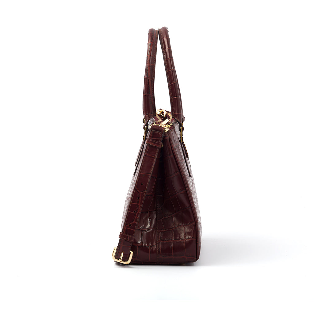 KATE - Red Wine Croco