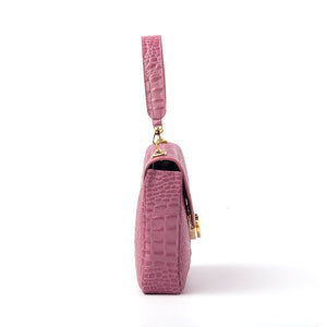 MARGAUX - Fuchsia Croco w/ Strap