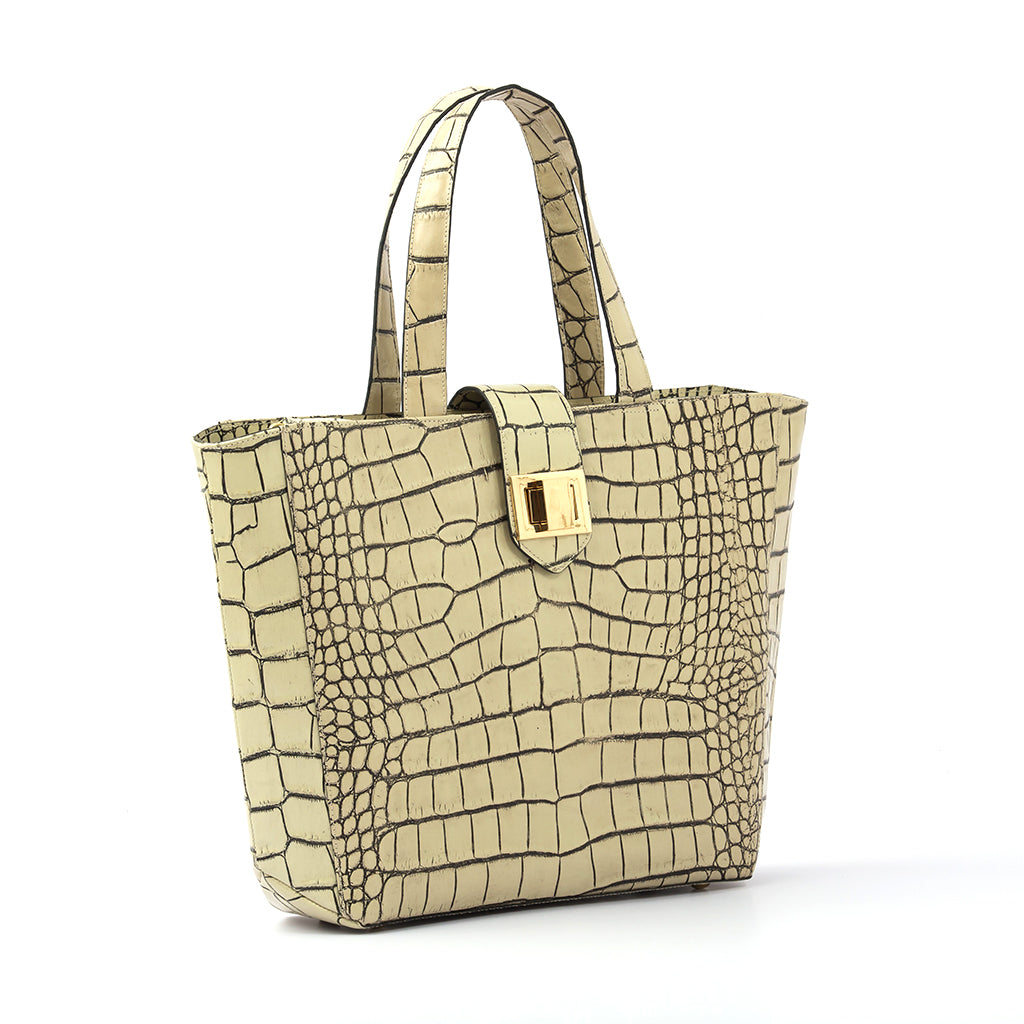 AMELIA - Beige Croco