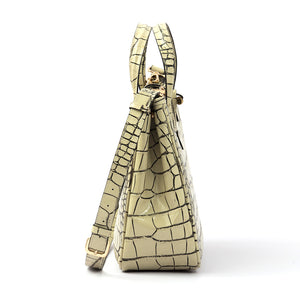 GEORGIA - Beige Croco w/ Strap