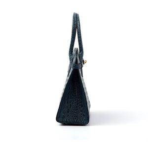 TATIANA - Navy Blue Croco