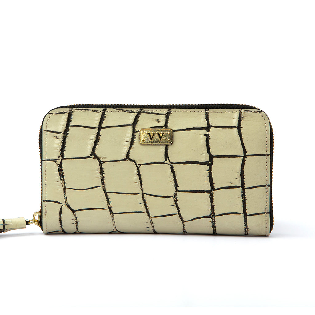 CECILE - Beige Croco