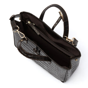 GEORGIA - Brn Croco w/ Strap
