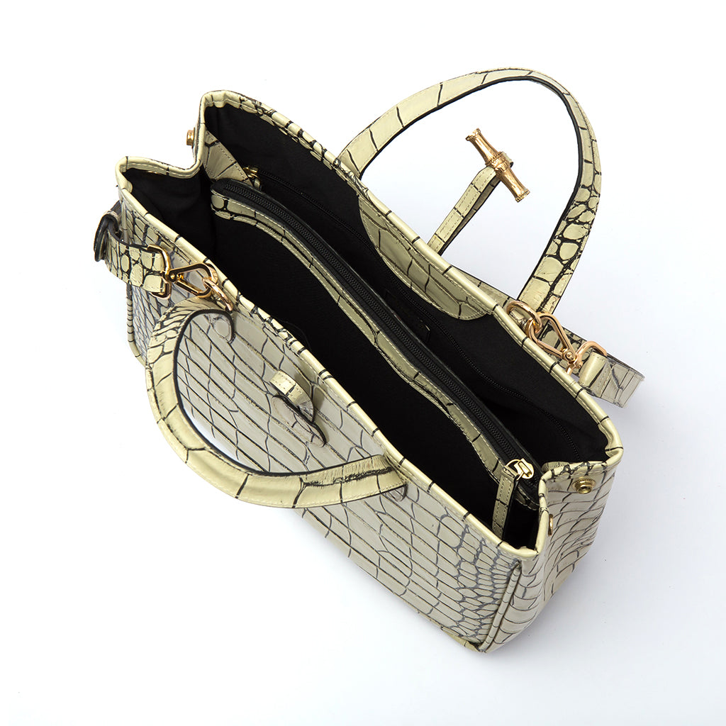 GEORGIA - Beige Croco w/ Strap