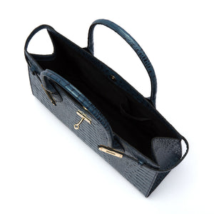 TATIANA - Navy Blue Croco