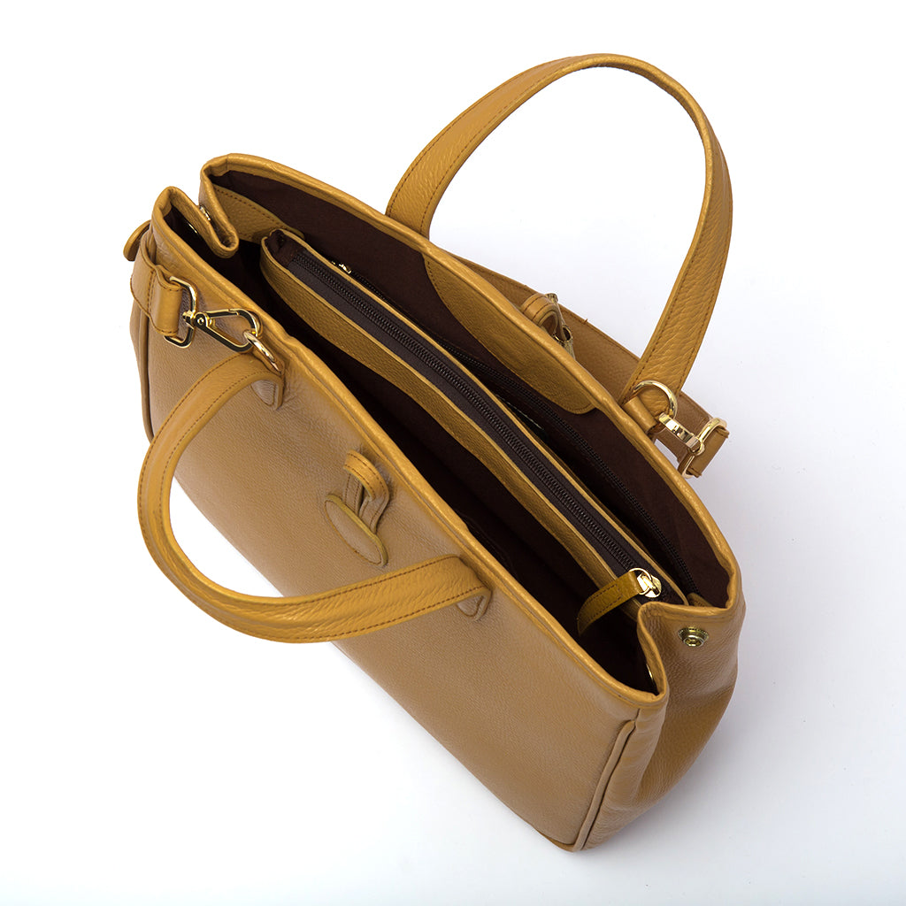 GEORGIA - Mustard Vinni w/ Strap
